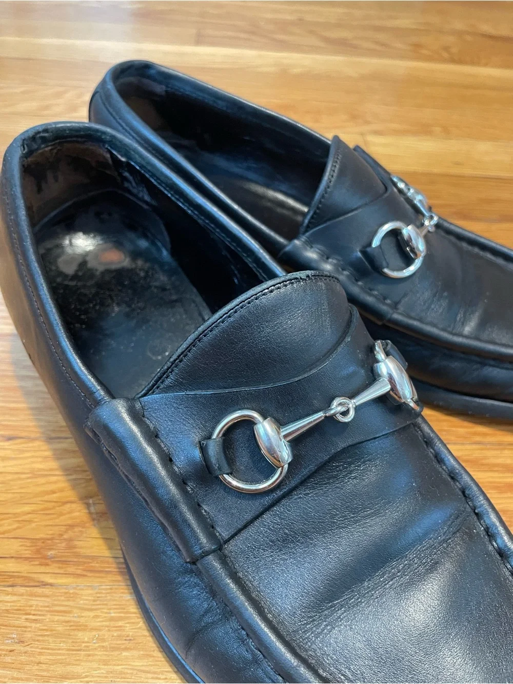 Gucci Horsebit Loafers vintage black